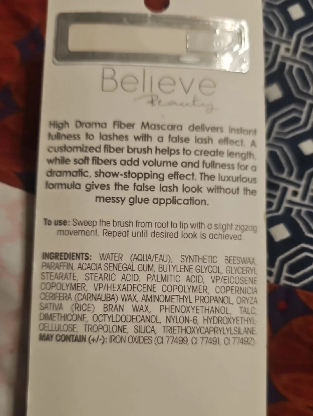 Believe Beauty High Drama Fiber Mascara — Brown
